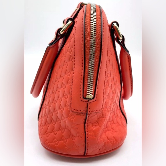 Authentic Gucci GG Micro Shimmer Orange  Mini Handbag 2way CrossbodyBag - Picture 7 of 17